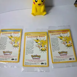 Sealed Legendary Birds Black Star Promo Pokemon Cards #21 #22 #23 - Corrected! - Image 2