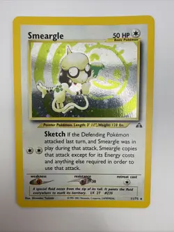 Smeargle 11/75 Neo Discovery Holo Rare Vintage Pokemon Card - Image 3