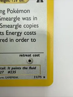 Smeargle 11/75 Neo Discovery Holo Rare Vintage Pokemon Card - Image 5