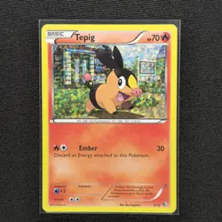 Tepig - 3/12 - Confetti Holo - McDonald's Promos 2011 - Pokemon Card - LP - Image 1