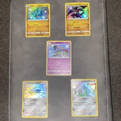 Pokemon TCH Shiny Holo Rare Lot Hidden Fates 5 cards Garchomp, Gible - Image 1