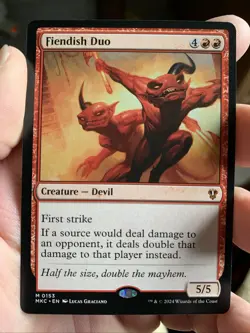 1x FIENDISH DUO - Commander - MTG - Magic the Gathering - Image 1