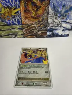 Pokemon Card Zacian Lv. X SWSH135 Celebrations Black Star Promo Holo Rare NM - Image 1