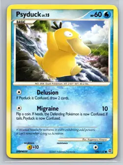 Psyduck 100/132 Secret Wonders Water-Type Basic Duck Delusion Migraine TCG - Image 1