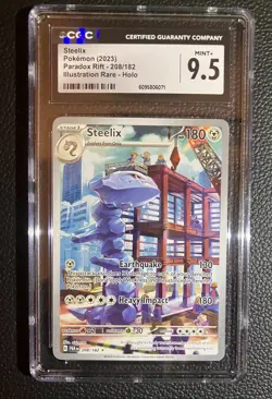 Pokemon Scarlet & Violet Paradox Rift Steelix Illustration Rare 208/182 CGC 10 - Image 1
