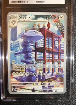 Pokemon Scarlet & Violet Paradox Rift Steelix Illustration Rare 208/182 CGC 10 - Image 3