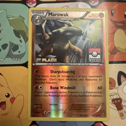 Pokemon Marowak 78/162 1st Place League Stamped Promo Breakthrough Reverse - Image 1