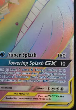 Pokemon Magikarp & Wailord GX Secret 183/181 Team Up Holo NM - Image 4