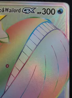 Pokemon Magikarp & Wailord GX Secret 183/181 Team Up Holo NM - Image 5