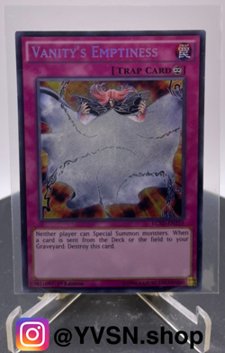 Yugioh! Vanity's Emptiness LC5D-EN253 Secret Rare 1st Edition NM/M - Image 1