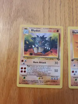 Pokemon Card Rhyhorn Rhydon Jungle Set 1 Is A 1st Edition. - Image 2