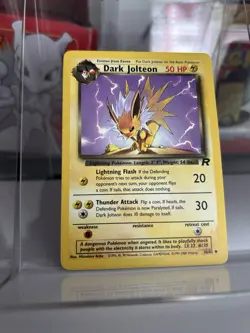 Dark Jolteon 38/82 Non Holo Team Rocket 1999-2000 Pokemon Card WOTC - Image 1