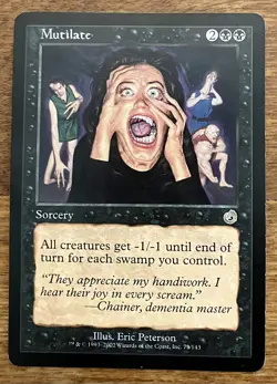Mutilate Torment Black Rare NM/MT MAGIC THE GATHERING MTG CARD - Image 1