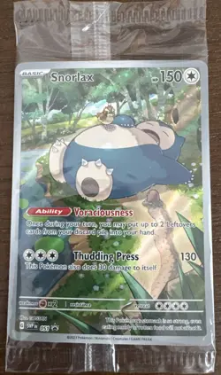 Sealed Snorlax SVP 051 Scarlet & Violet Promo Card Holo - Image 1
