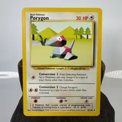 Pokemon TCG Porygon Base Set 39/102 LP - Image 1
