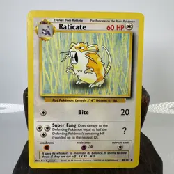 Pokemon TCG Raticate Base Set 40/102 Regular HP. - Image 1