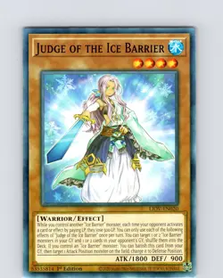 Yu-Gi-Oh Judge Of The Ice Barrier LIOV-EN020 1st Edition Common Card NM - Image 1