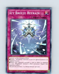 Yu-Gi-Oh TCG Ice Breeze Refrain BLVO-EN072 1st Edition Regular Common Card NM - Image 1