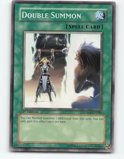 Double Summon #SDWS-EN028 1st Edition Yugioh Card - Image 1