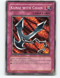 Kunai with Chain #SDWS-EN033 1st Edition Yugioh Card - Image 1
