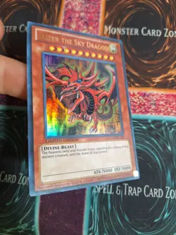 Yu-Gi-Oh! Slifer the Sky Dragon YGLD-ENG01 Limited Ultra Rare NM/LP - Image 2