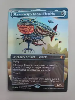 MTG Skysovereign, Consul Flagship Aetherdrift Spec Guests Foil Borderless Mythic - Image 1