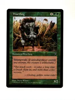 MTG Warthog NM- Visions Magic the Gathering ~ Free Shipping ~ - Image 1