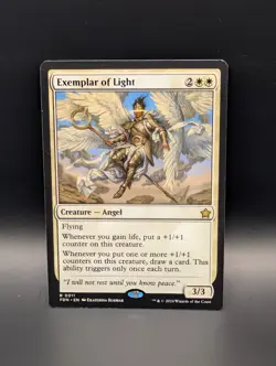 MTG - Exemplar of Light - Creature (Angel) - FDN #11 - Rare - Image 1
