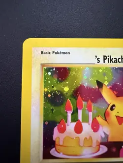 Pokemon Pikachu Birthday Surprise Holo #24 Black Star Promo Card WOTC Rare - Image 5
