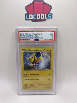 2016 POKEMON XY TRAINER KIT PIKACHU LIBRE HALF DECK #14 PIKACHU LIBRE PSA 1 - Image 1