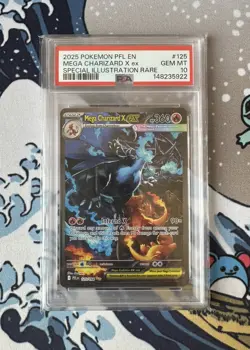Mega Charizard X EX 125/094 - Pokemon TCG - ME Phantasmal Flames - SIR - PSA 10 - Image 2