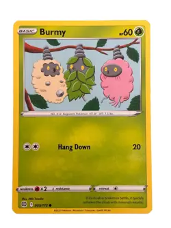 New: 2022 Pokemon TCG Burmy 009 Swsh09: Brilliant Stars Regular Common - Image 1