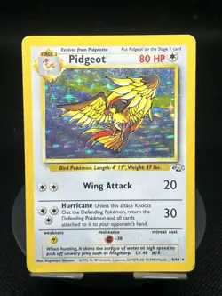 Pokemon TCG Pidgeot 8/64 Jungle Holo Rare HP - Image 1