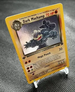 Pokemon TCG Dark Machamp 10/82 1st Edition Team Rocket Holo - Image 1