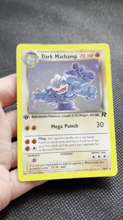 Pokemon TCG Dark Machamp 10/82 1st Edition Team Rocket Holo - Image 2