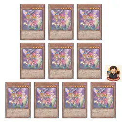 10 card Toon Dark Magician Girl PGB1-JP021 Millennium Rare YuGiOh - Image 1