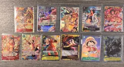 English & Japanese One Piece Tgc 11 Card Lot - SP Sec SR - Image 1