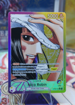 One Piece TCG - Nico Robin Op09-062 Alt Art Leader English Emperors In New World - Image 1