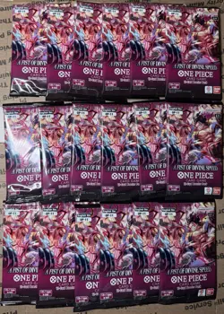 Lot Of 18: One Piece A Fist Of Divine Speed OP-11 Booster Pack - Image 1