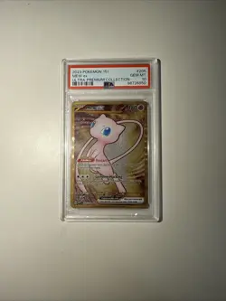 2023 Pokemon Mew ex Full Art 151 UPC Gold Metal Promo Card 205/165 PSA 10 GEM MT - Image 1