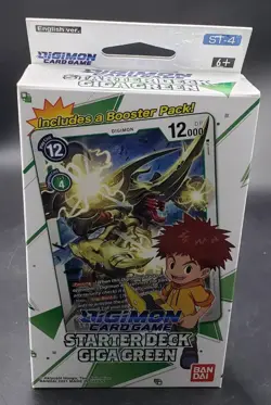 Digimon Card Game Starter Deck Giga Green Bandai, ST-4 Sealed 1 Pack - Image 1