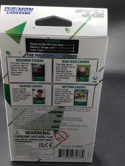 Digimon Card Game Starter Deck Giga Green Bandai, ST-4 Sealed 1 Pack - Image 2