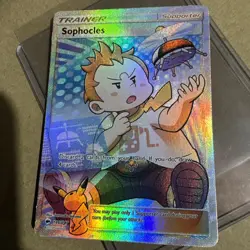 Sophocles Full Art Trainer 146/147 Burning Shadows Pokemon Card - Image 3
