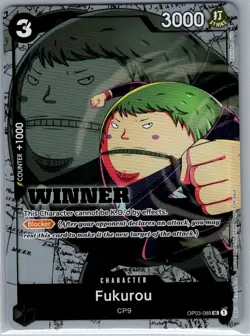 Fukurou (Winner Pack Vol. 6) OP03-088 English One Piece Promotion Cards - NM - Image 1