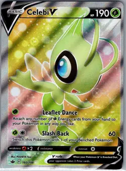 Celebi V (Full Art) 160/198 SWSH06: Chilling Reign - Pokemon Card - NM - Image 1