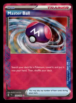 Master Ball 153/162 Ace Spec Rare Temporal Forces Pokemon Card - Image 1