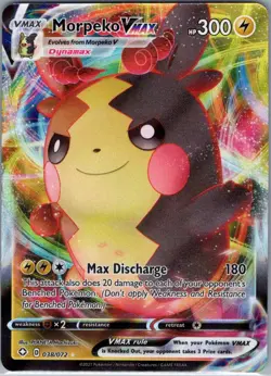 Morpeko VMAX 038/072 Shining Fates - Pokemon Card - NM - Image 1
