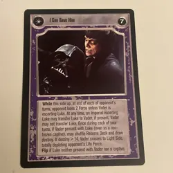 STAR WARS CCG DEATH STAR II RARE CARD THERE IS GOOD IN HIM - Image 2