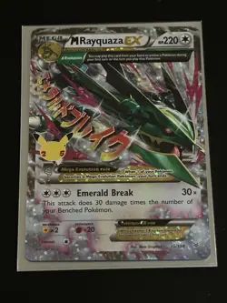 Pokemon M Rayquaza EX Holo Celebrations Classic Collection Card 76/108 220HP - Image 1