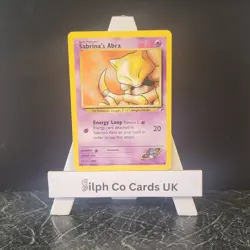Sabrina's Abra 91/132 Gym Heroes Set Pokemon Card - Image 1